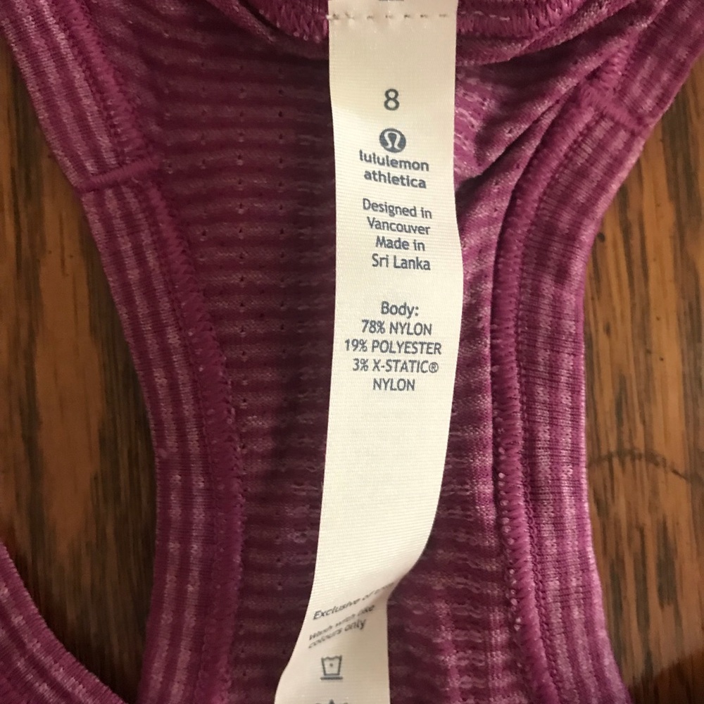 Lululemon Racerback tank, size 8 - Picture 3 of 3